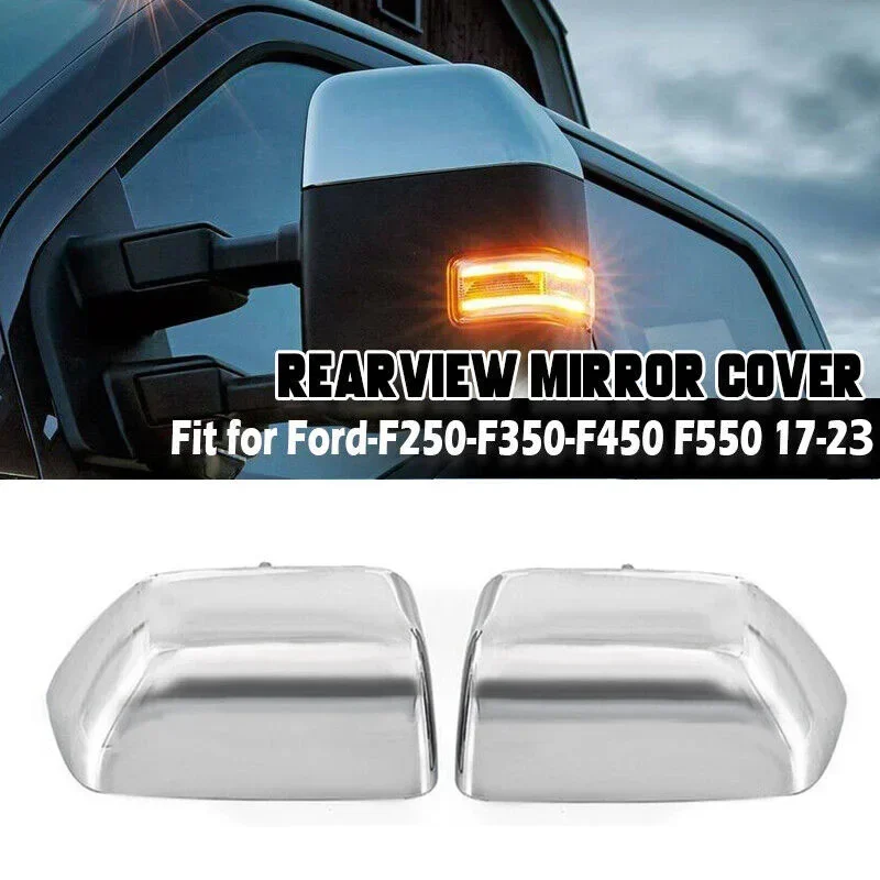 1Pair For Ford F-250 F-350 F-450 F-550 Super Duty 2017-2022 Car Rearview Mirror Side Cover Car Side Door Rearview Cap Auto Parts