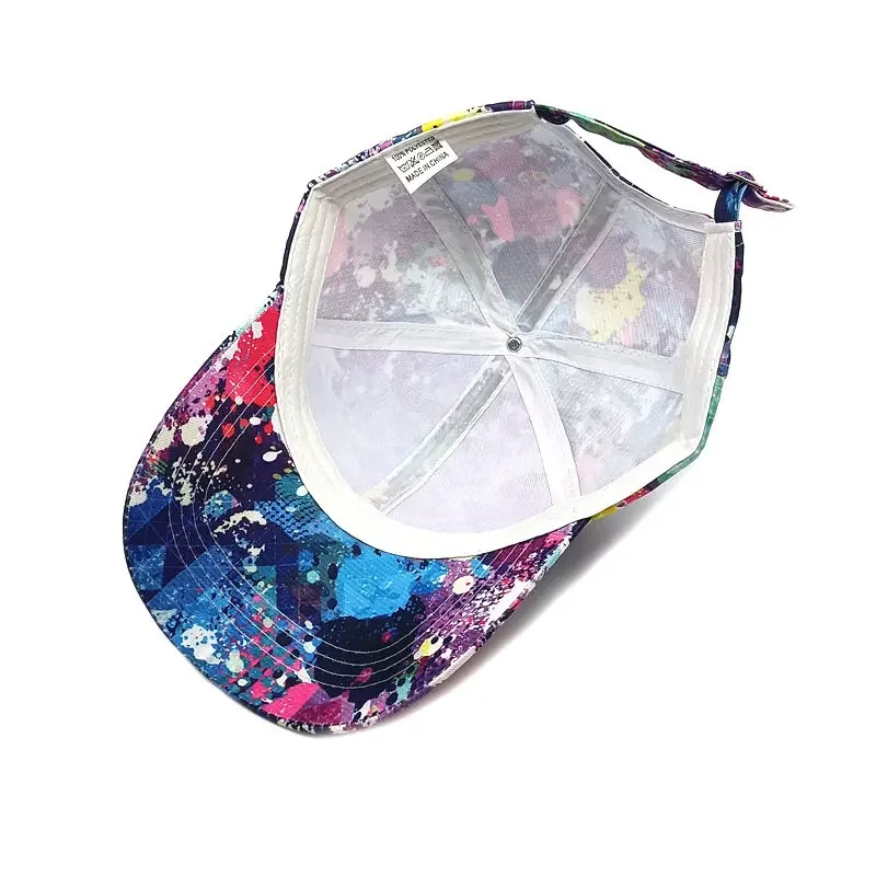 LDSLYJR Four Seasons Polyester Graffiti Print Casquette Baseball Cap Adjustable Outdoor Snapback Hats for Men and Women 238