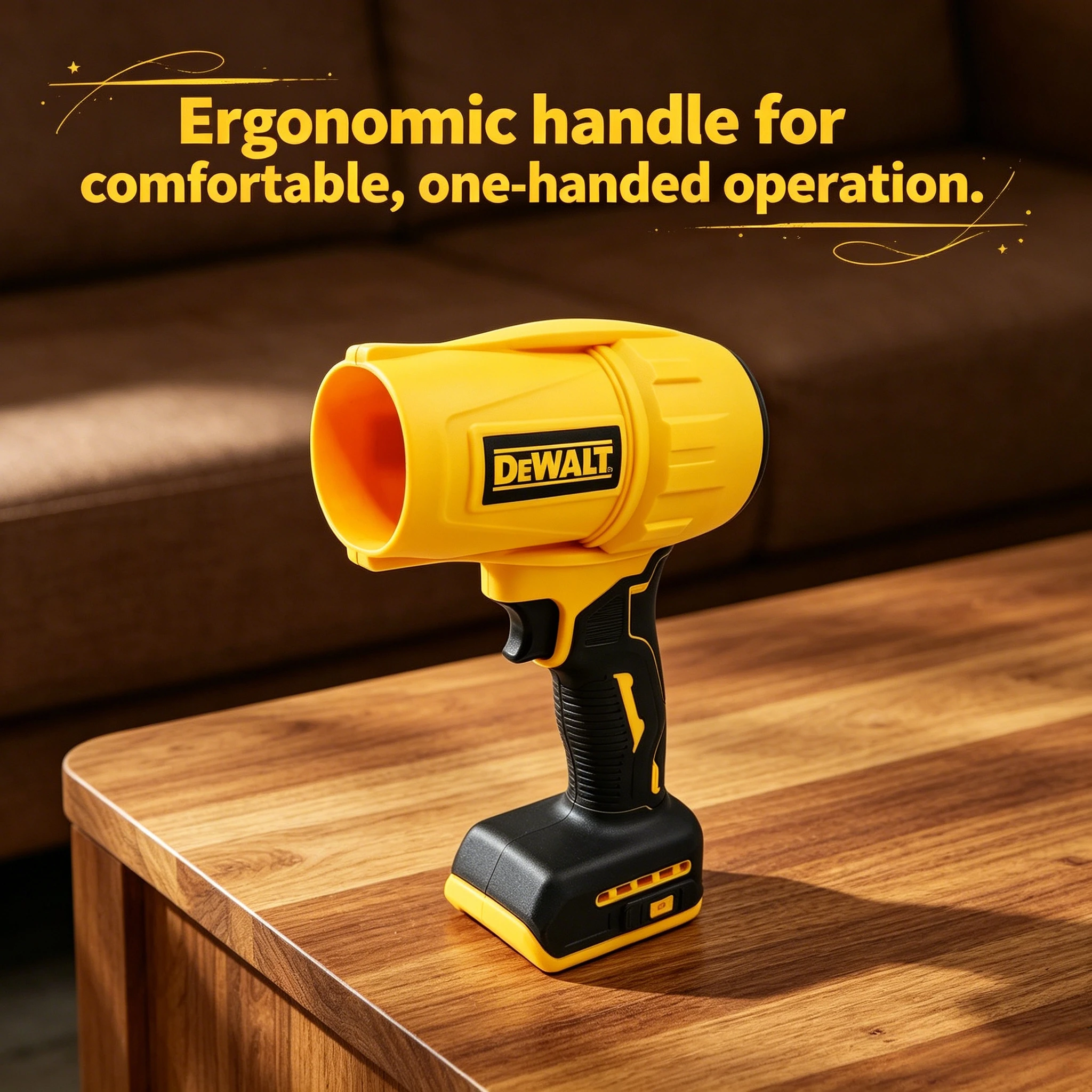 Dewalt 20V Cordless Turbo Blower: A 30000RPM handheld violent fan for efficient dust blowing (Battery Not Included).
