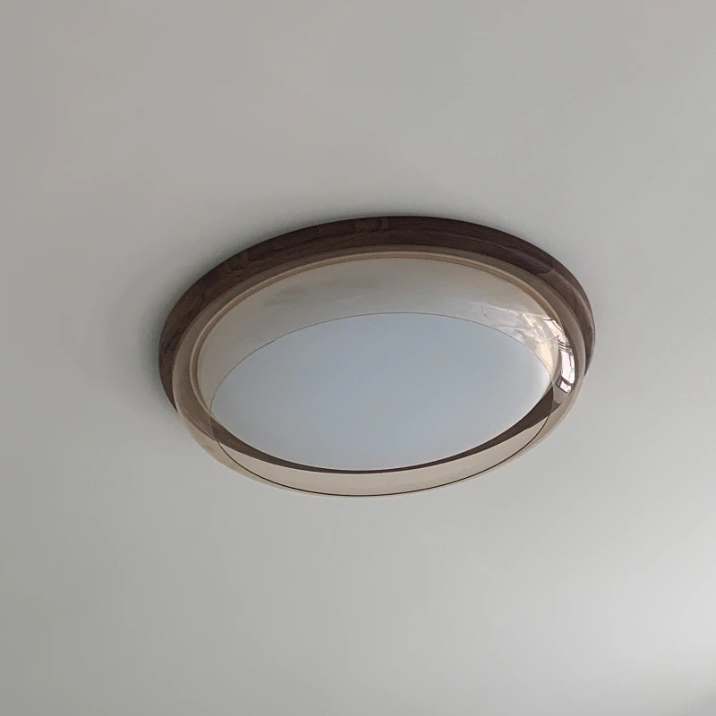 Creative New Circle Acrylic LED Ceiling Light Retro Room Lamp Eye Protection Book Homeowner Bedroom Living Room Lighting Fixture