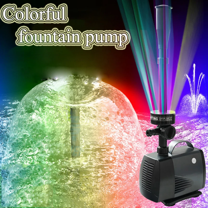 

LED Light Submersible Pump 40W 45W 75W 85W Ultra-Quiet Aquarium Pond Tank Pool Water Fountain Pump