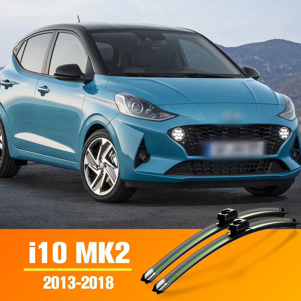 

Wiper Front Wiper Blades For Hyundai i10 MK2 2013 2014 2015 2016 2017 2018 Windshield Windscreen 22"16" LHD Accessories