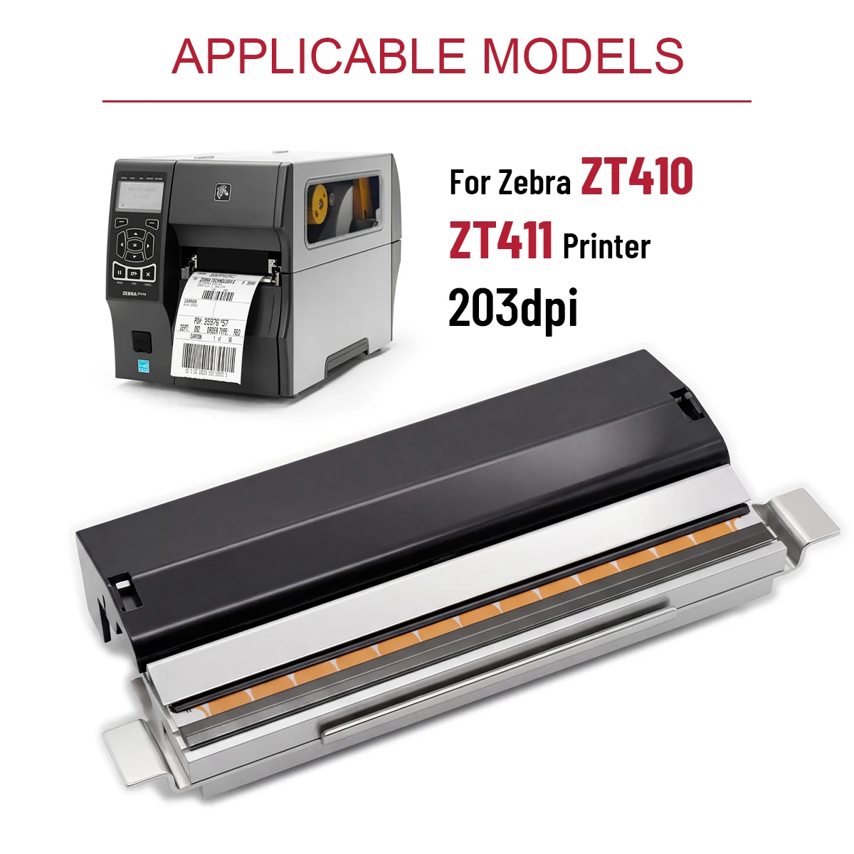 90 Days Warranty Thermal Print Head 203dpi Replacement Printhead For Zebra ZT410 ZT411 Thermal Label Printer PN P1058930-009