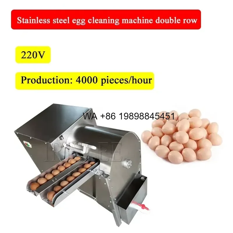 Wmwmnu Commercial Stainless Steel Egg Washing High Efficiency Egg Cleaning Equipment for Industrial Use view 3