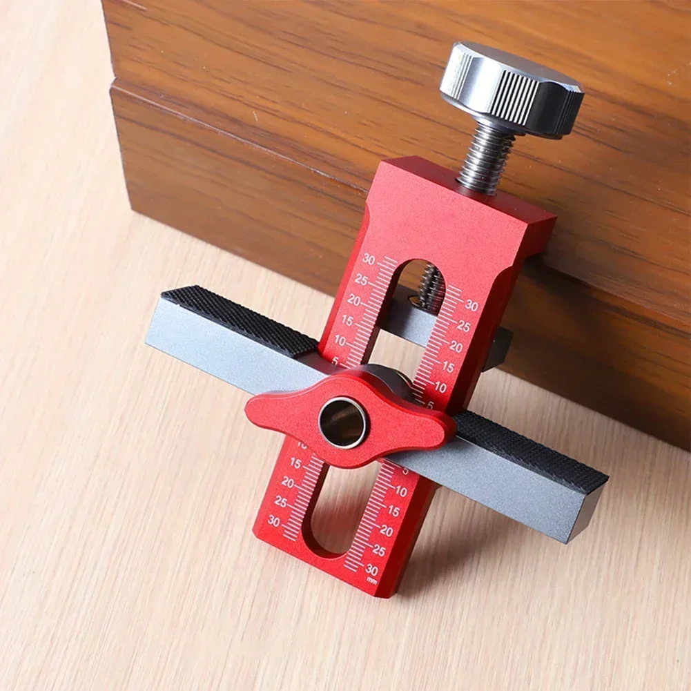 

Home Improvement Cabinet Installation Red black Cabinet Door Hanger Height Hinge Installation Aid Tool 8mm Aluminum Alloy