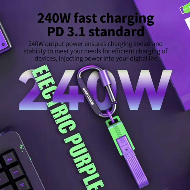 cavo-usb-4-dual-type-c-corto-con-gancio-portachiavi-8k-60hz-40gbps-240w-per-proiezione-compatibile-con-iphone-17-16-pro-xiaomi-samsung-huawei