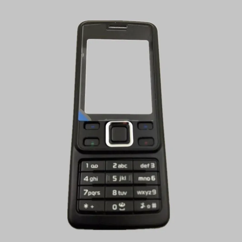 Full Complete Mobile Phone Housing Cover Door Frame Battery Back Cover + English Keypad for Nokia 6300