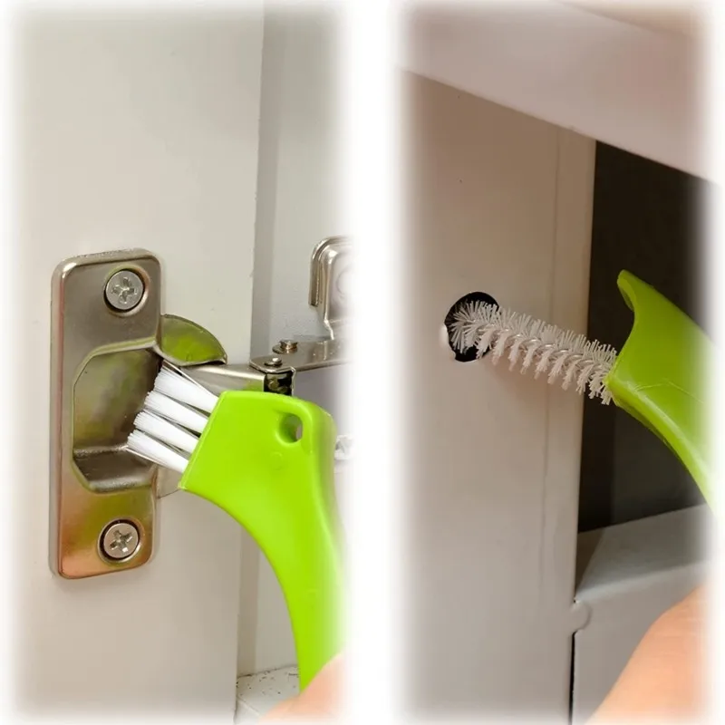 【TODAY-BUY】~@ 4Pcs Tile Joint Scrub Brush with Handle Perfect for Cleaning Brush Suitable for Window and Door