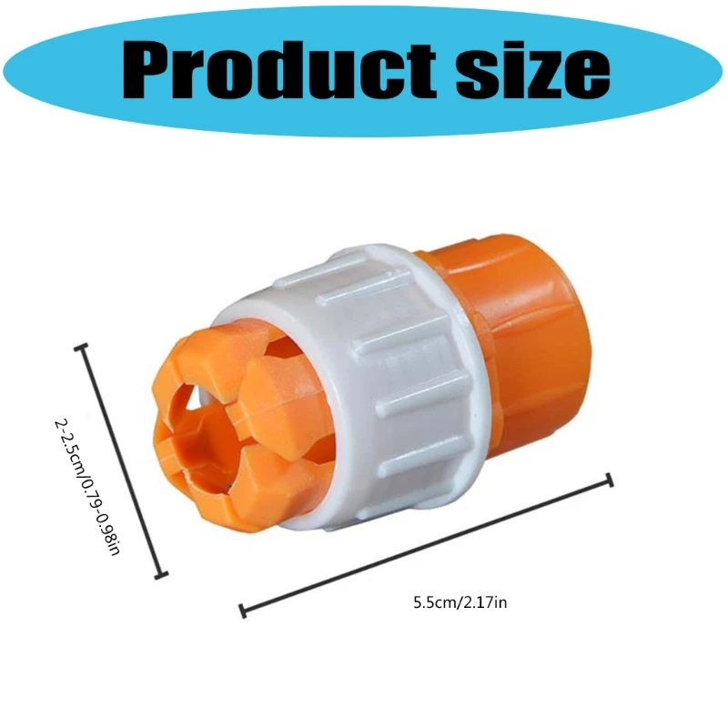  Water Pipe Faucet Adapter Plastic Pipe Quick Connector for Multiple Hose Sizes
