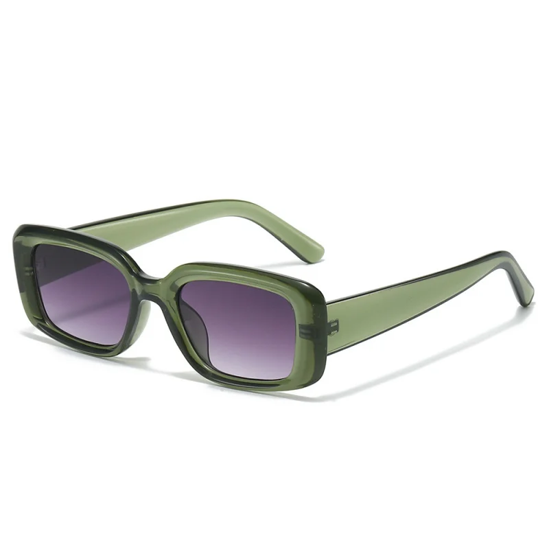 2026 Rechteckige Sonnenbrille für Damen, Vintage-Stil, Einfache Passform, Dekorative Straßen- und Reisebrille, UV400-Schutz, Damen-Sonnenbrillen