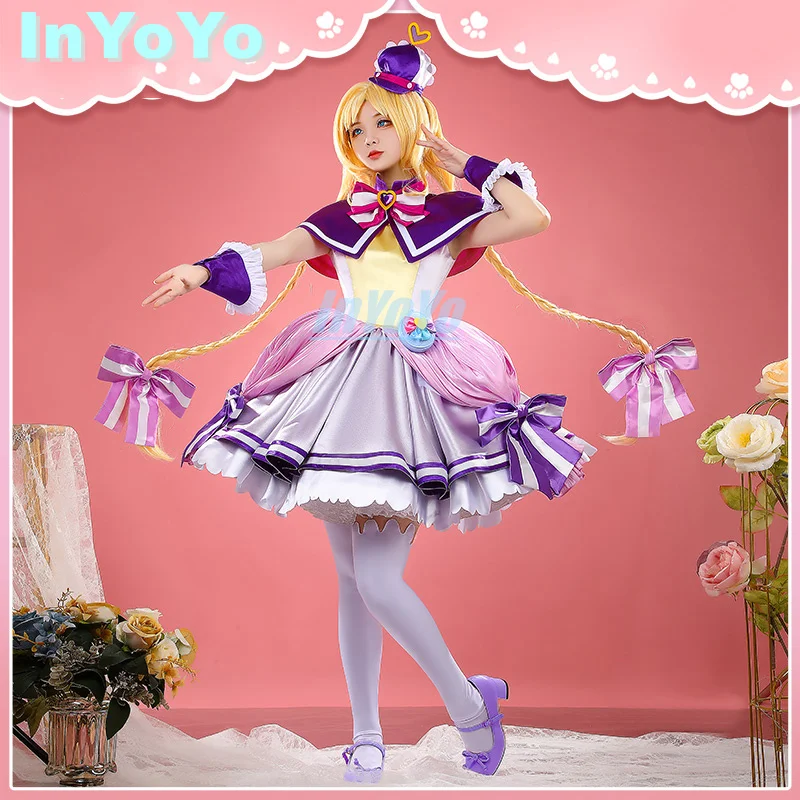 InYoYo Friendy Cosplay Costume Anime Wonderful Hirogaru Sky Pretty Cure Precure Cure Lovely Lolita Dress Halloween Party Outfit