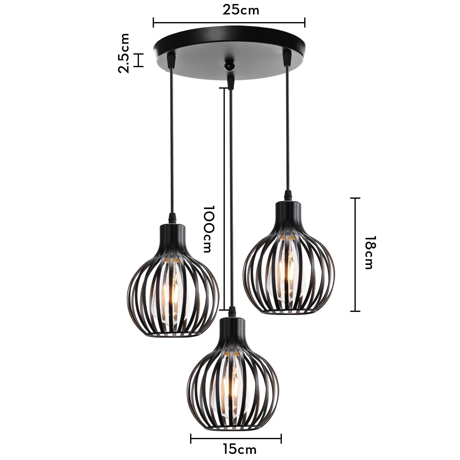 Retro Industriële Hanglamp Kap Geometrische Moderne Ijzeren Lampenkap Restaurant Hanglamp Creatieve Gang Verlichtingsarmatuur