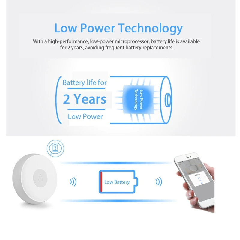 Water Sensor Water Detector For Home Remote Alarm Security Soaking Sensor Smart Home