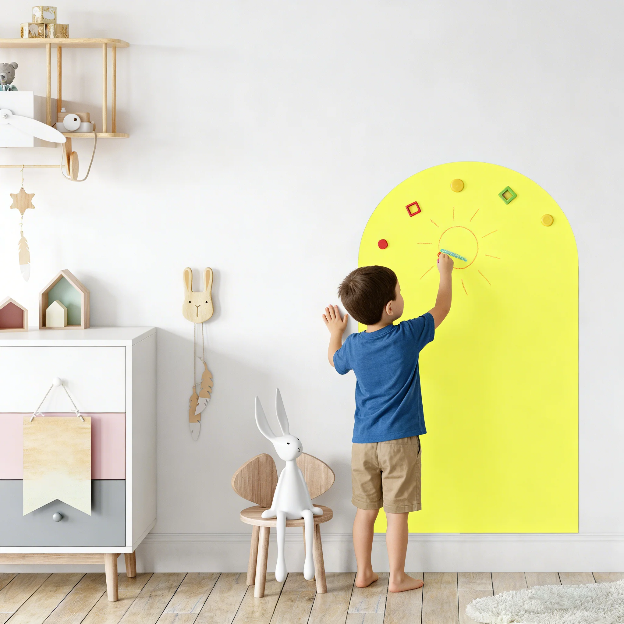 Autocollants de tableau noir magnétiques créatifs, 1 pièce, mur Graffiti, parfait pour la maison ou l'école, inspire l'imagination sans fin