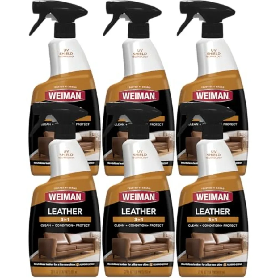 

Leather Cleaner and Conditioner - Cleans, Restores and Protects Leather, UV Protection Prevent Cracking and Fading, For Car Sea