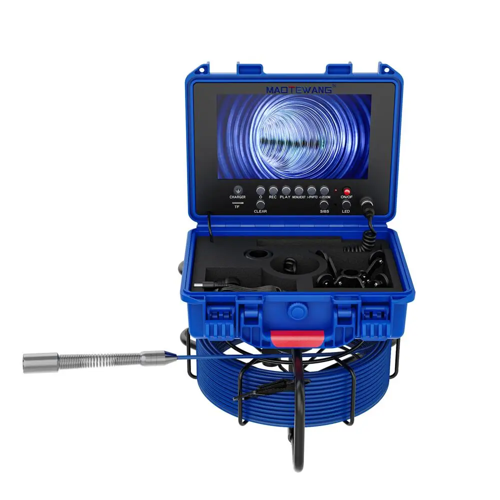 Sewer Pipe Camera 9in HD Wireless WiFi/DVR Sewer Inspection Camera,17mm Video Camera,Drain Industrial Endoscope