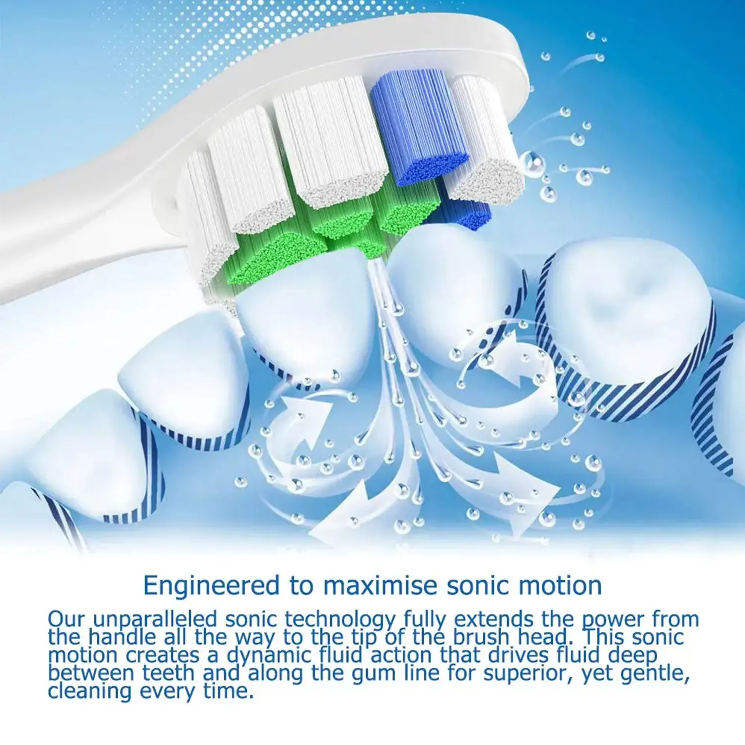 4/8/12/16 Pcs Replacement Toothbrush Heads Compatible with Philips Sonicare Electric Toothbrush Refills for 1100 2100 4100 5100 image 5