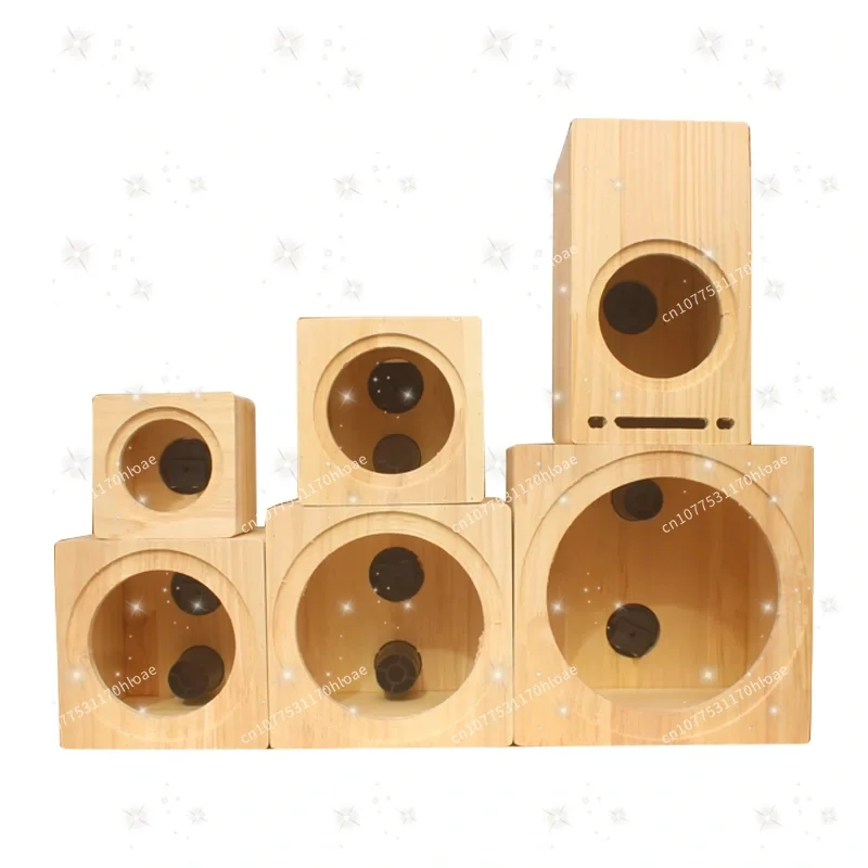 Car Audio Solid Wood Box Modified Speaker 1.5 Inch 3.5 Inch 4inch 5inch 6.5inch 8inch Empty Box Home Speaker