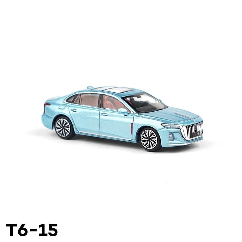 Xcartoys 1:64 Hong-qi H5 Gen.2 T6-15 Aurora Blue Alloy Simulation Model Car