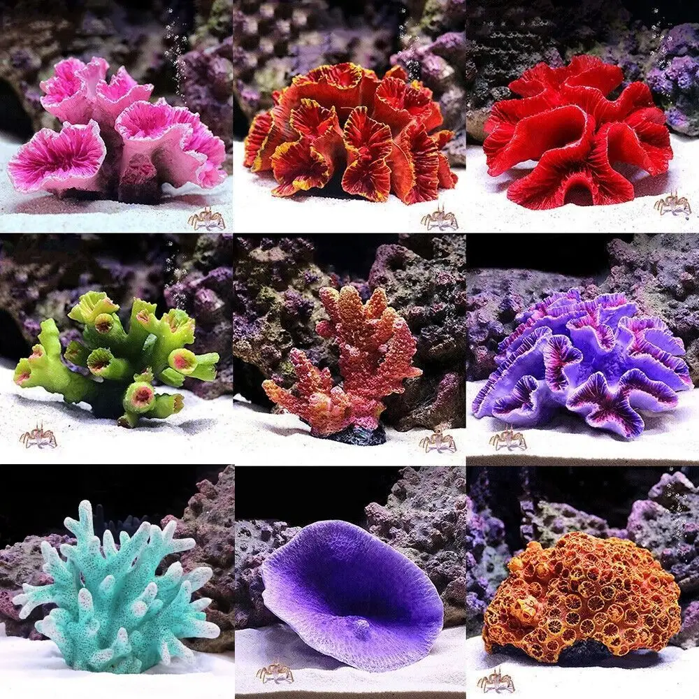 Resin Artificial Coral Model Landscape Making Desktop Adornment Fish Tank Ornaments Simulation Tabletop Decoration
