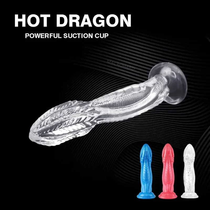 Kiss of Huge Blue Penis Powerful Orgasm Erotic Tools with Suction Cup Anal Sex Toy Advanced Player Realistic Dragon Dildo