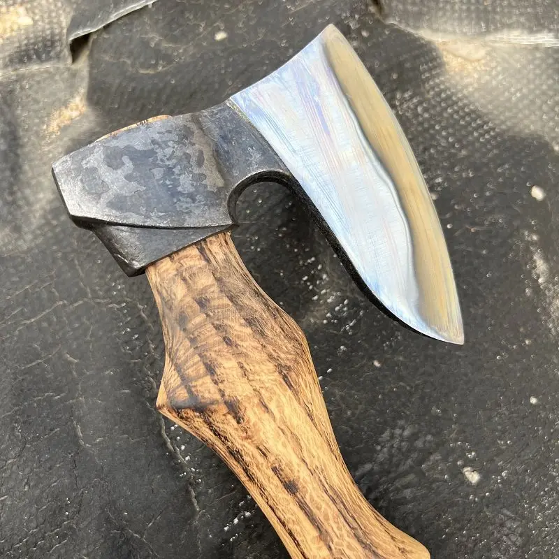 

All-steel Forged Wide-bladed T actical Axe - Convenient for Outdoor Camping Self-defense Household Chopping and Other Tasks