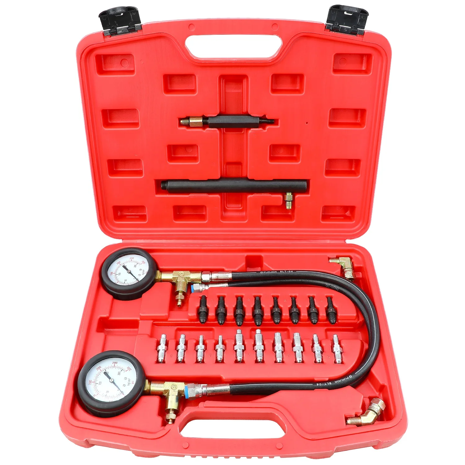 

3000 PSI Brake Pressure Test Kit for ABS Brakes Oil Pressure Gauge Tools for Automotive Mechanic