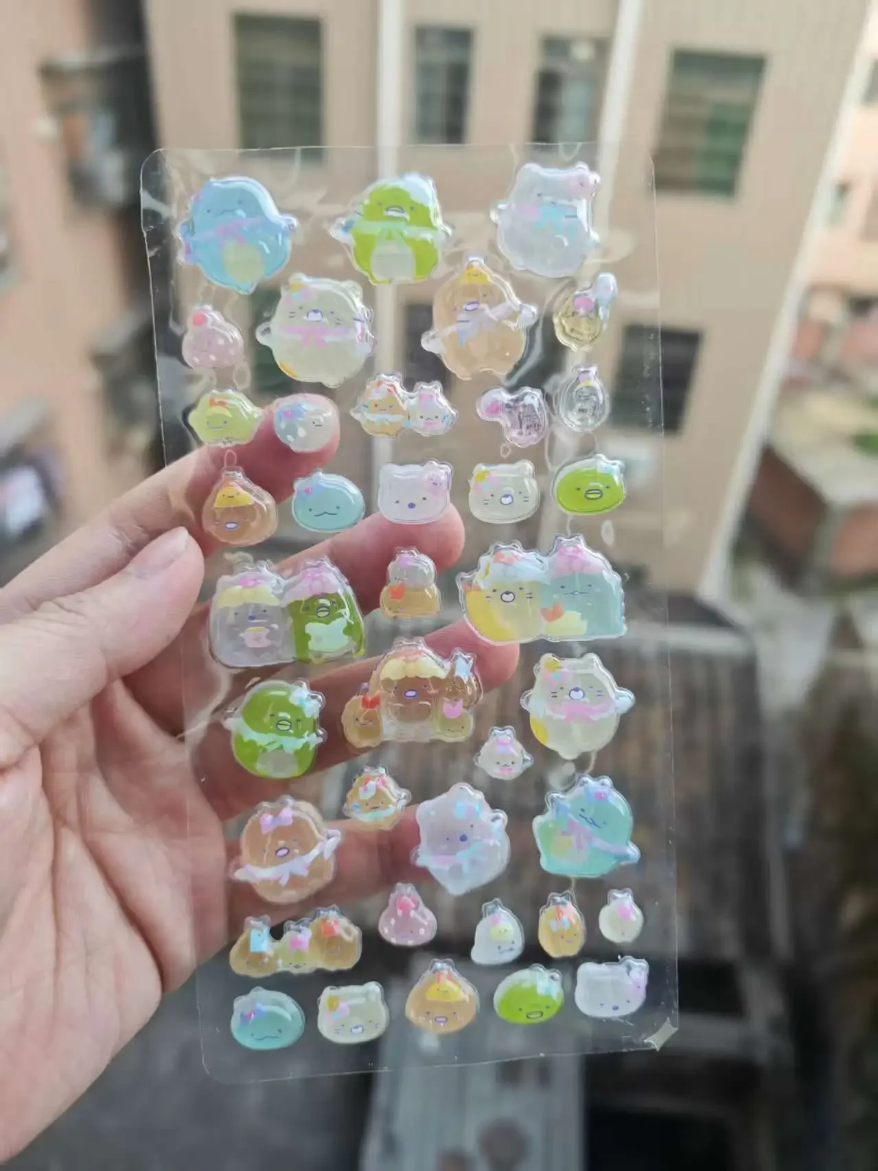 2Pcs/Lot San-X Sumikkogurashi Cute stationery 3D Resin Sticker Decorative Adhesive Scrapbooking Decorative Material Stickers