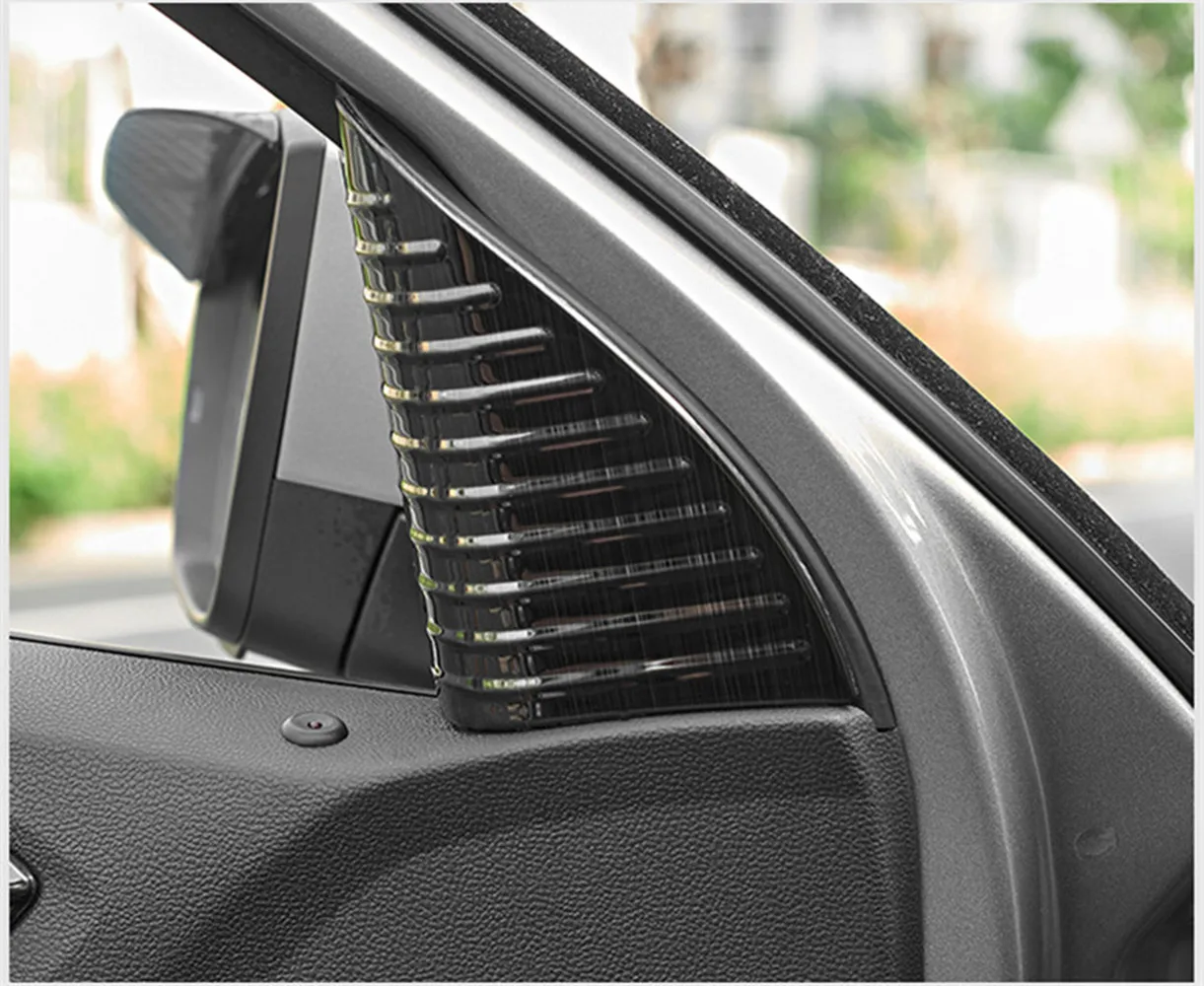 

stainless steel 2pcs/lot Modification of automobile front triangle decorative frame For Volkswagen T-ROC T ROC 2018 Accessories