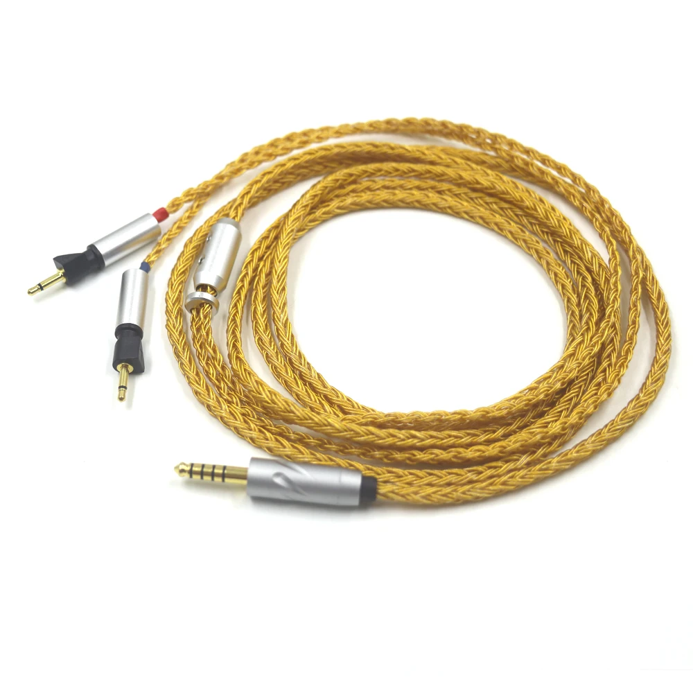 16 Core 99% Gold Plated 4Pin XLR 2.5MM 4.4MM Balance Headset Cable For Abyss Diana v2 phi TC X1226lite Headphone Upgrade Cable