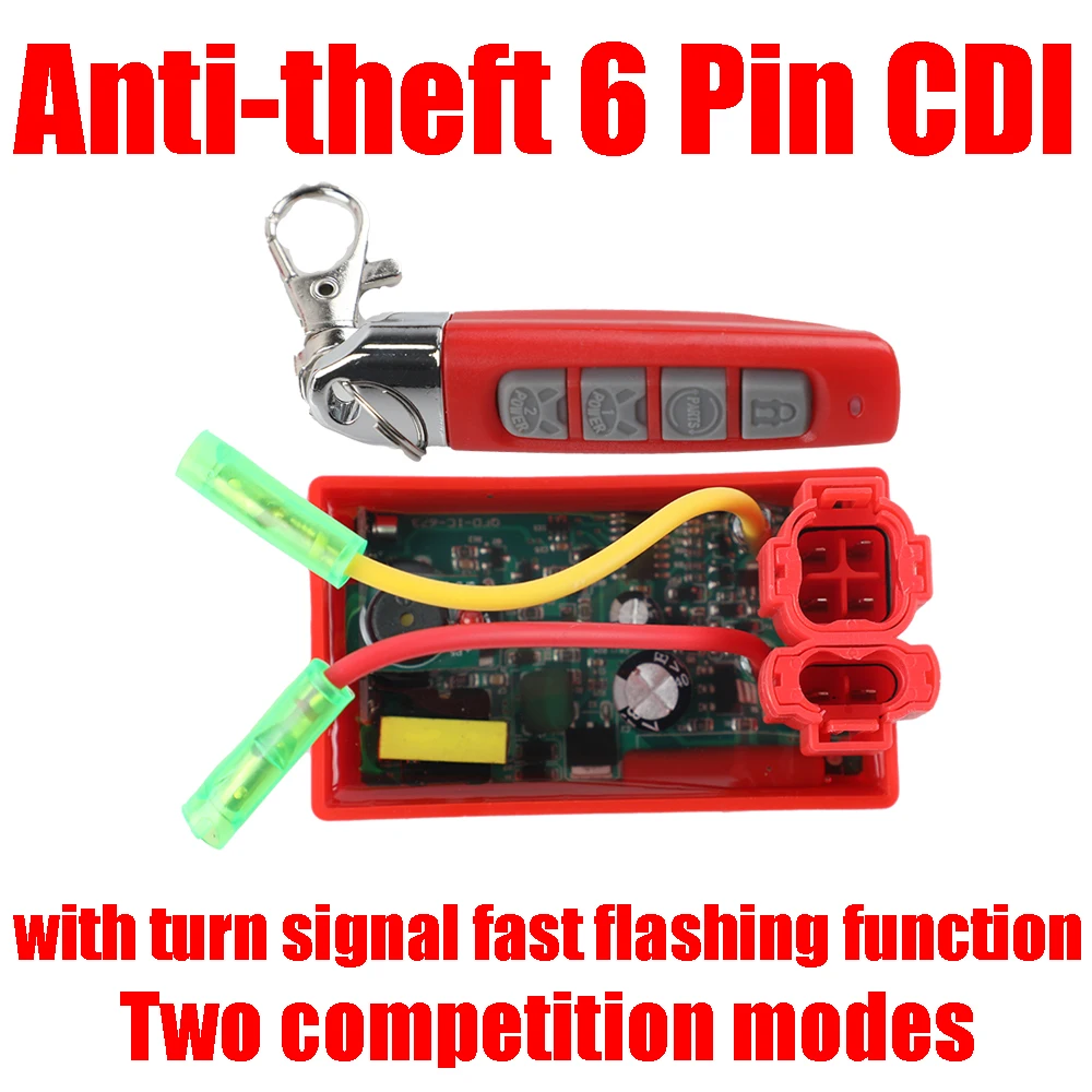 6pin CDI Box Racing Motorcycle Anti-theft Ignition With Remote Control For XLR125 XLR 125 XL125 TITAN KS ML125 CBX200 CBX XR200