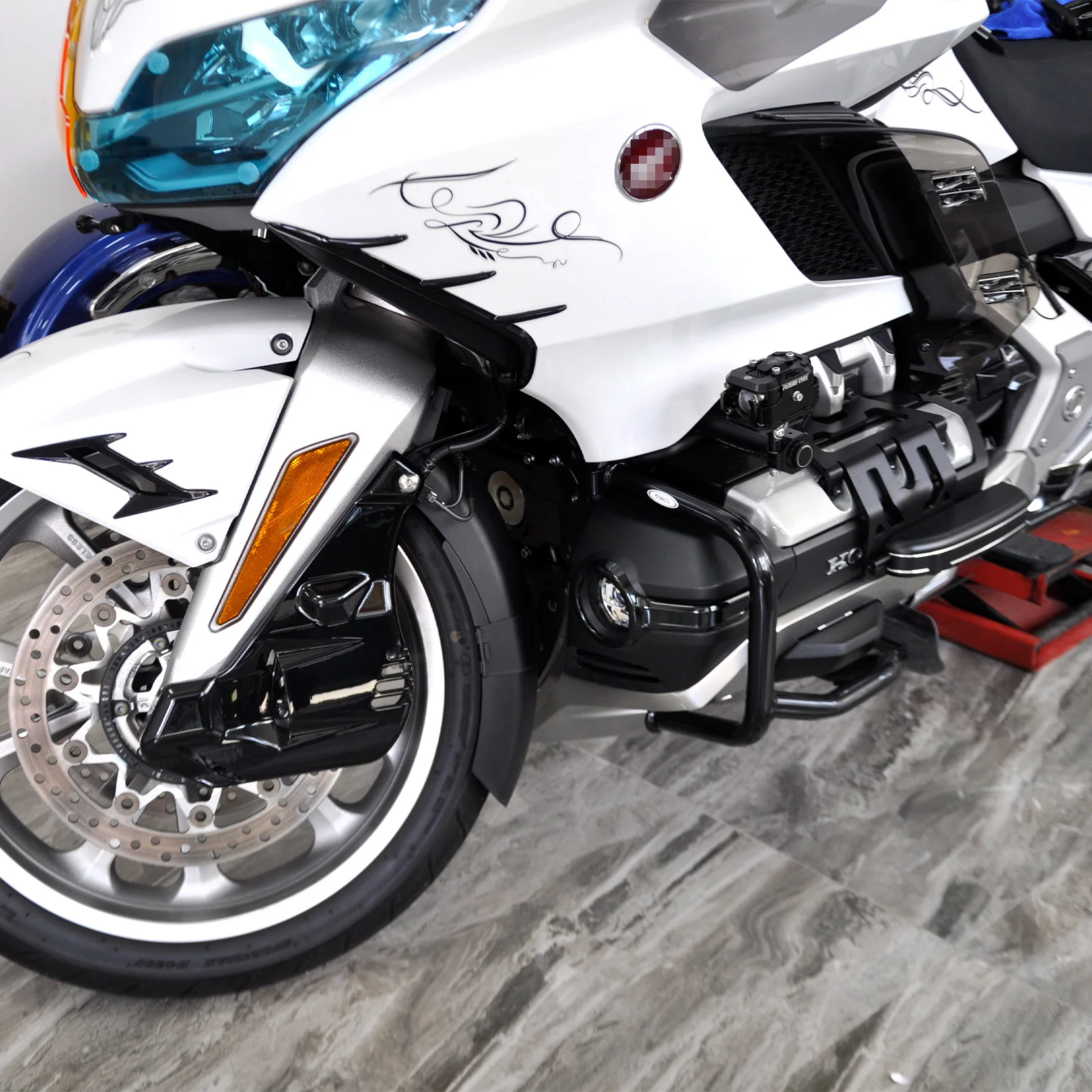 PANICAL for Honda GoldWing GL1800 F6B 2018-2025 Motorcycle Front Fender Protection Cover Extended Kit Splash Protection Cover