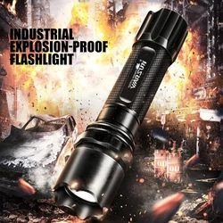 Warsun Powerful Explosion-proof flashlight Multifunctional Outdoor 18650 Rechargeable Torch Light Portable Lantern Hand Lamp