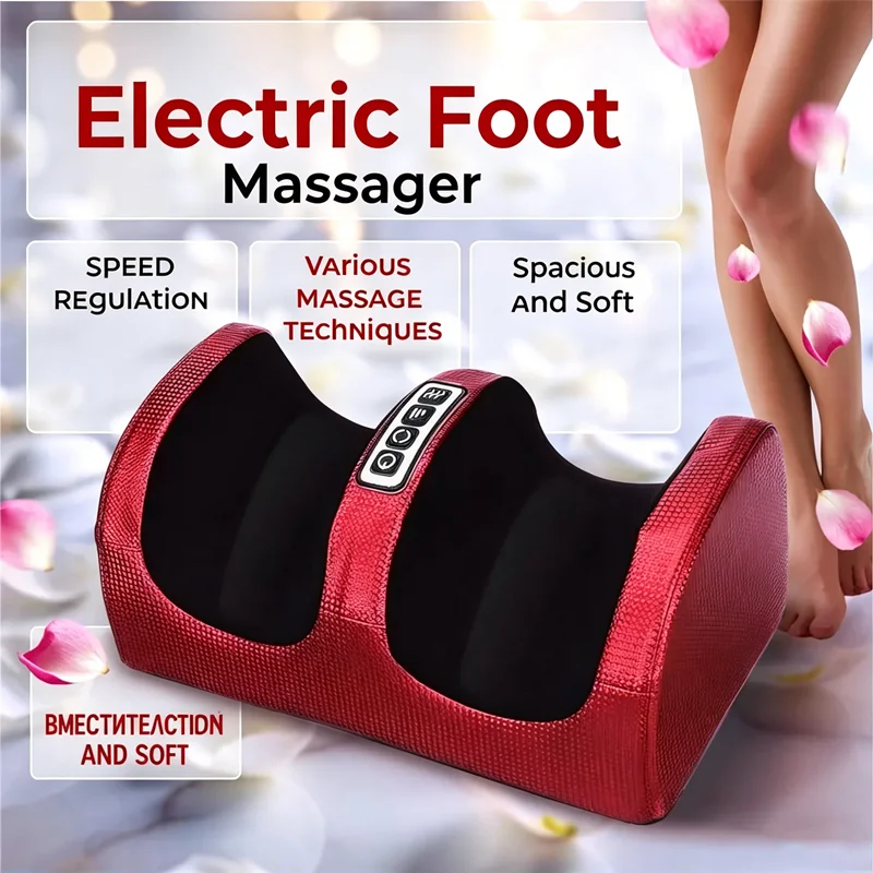 

Heated foot massager.Electric kneading foot massage relieves pain and promotes blood circulation