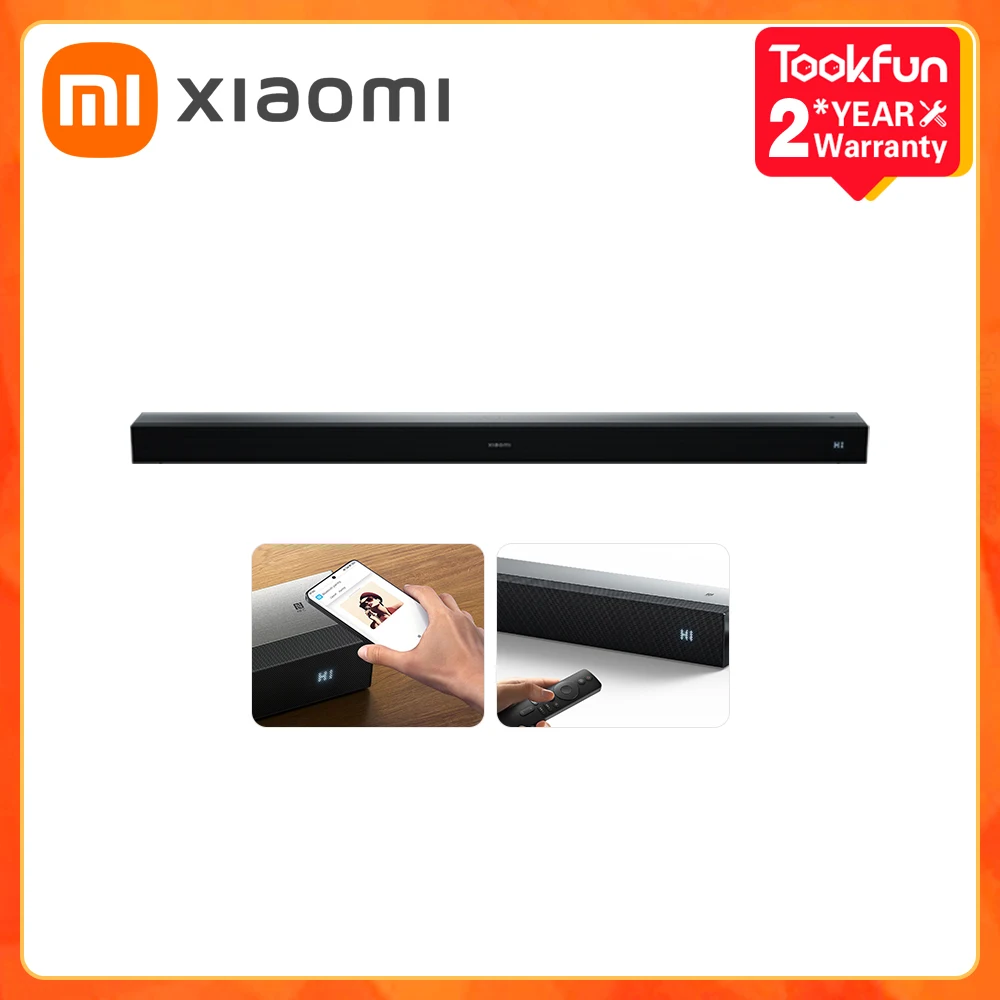 Xiaomi TV Soundbar 2.1 60W Subwoofer Home Theater Sound System 120W Power Optical, Coaxial, HDMI (ARC), Bluetooth Connections