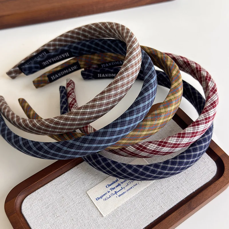 عصابة رأس كلاسيكية للنساء والفتيات على طراز الكلية منقوشة على شكل طوق شعر، أربطة شعر للمكياج وغسل الوجه وأغطية الرأس وإكسسوارات الشعر #3