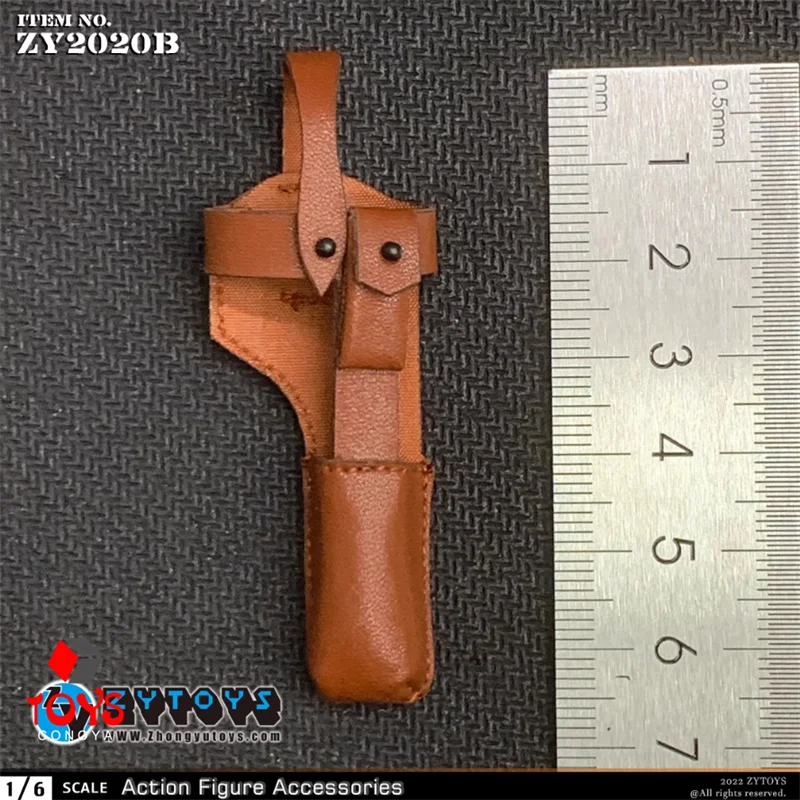 ZYTOYS ZY2020 1/6 Scale C96 Mauser Military Pistol Holster Model Weapon Scene Accessories Fit 12'' Soldier Action Figure Body