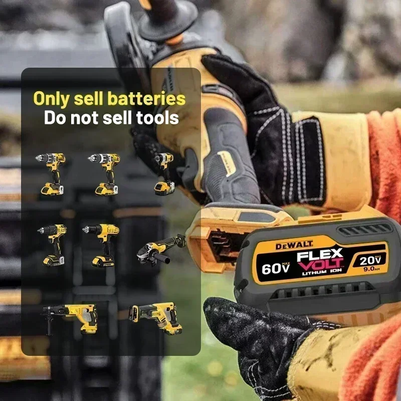 100% Original Dewalt 20V/60V 9.0Ah Power Tool Battery DCB206 DCB205 DCB200 DCF887 DCG405 DCD791 DCF922 DCF850 DCD805 Tool Batter - view 5