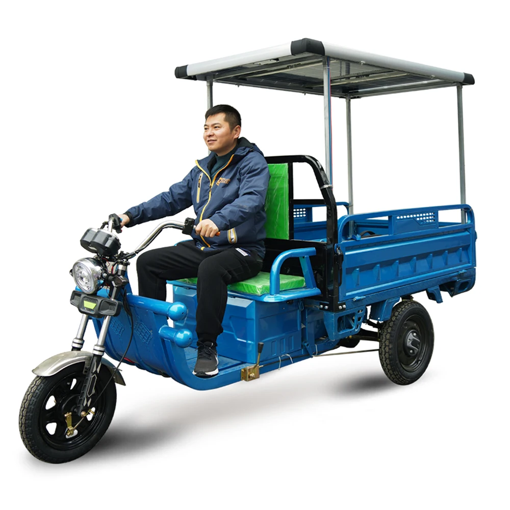 

3PLUSCOCO Chinese Cheap Hot Sales Electric Tricycle 3 Wheel Electric Tricycle Solar Panel 500W EEC COC