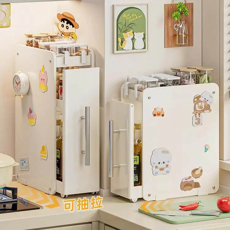 Kitchen seasoning corner rack countertop pull-out seasoning rack multi-functional storage rack