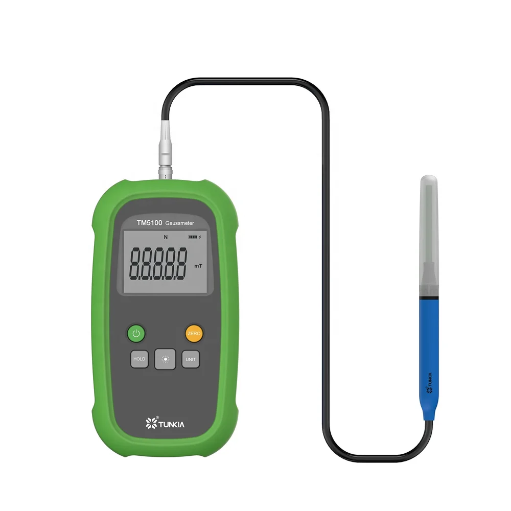 

TUNKIA Class 5 Permanent Magnet Gauss Meter Handheld Digital Teslas Meter Magnetics Flux Meter Surface Magnetic Field Test