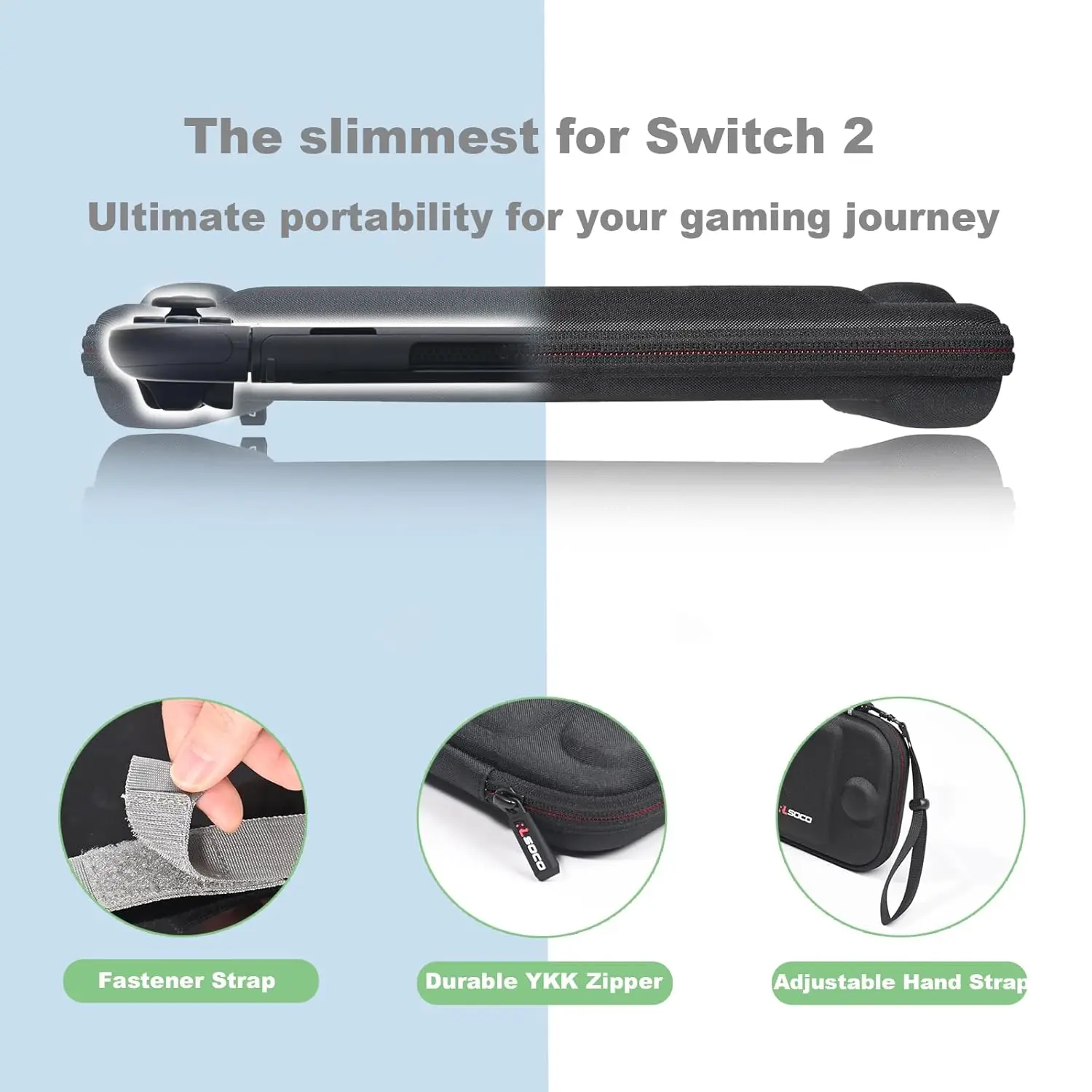 RLSOCO Nintendo Switch 2 Compact Case, Portable Case for Nintendo Switch 2 (2025) Without Card Slot