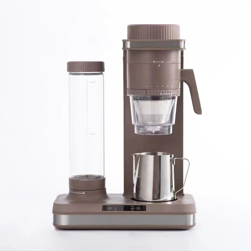 600ml Automatic Keep Warm Coffee Maker Pot Bean Powder Grinder Drip Three type concentration regulation