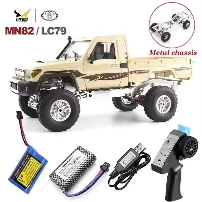 

MN82S 82 Rc 4x4 Rc CAR 2.4g 1/12 Full Size 3000 Mah Large Battery Remote Control CAR Off-road Remote Control Crawler Toyota CAR