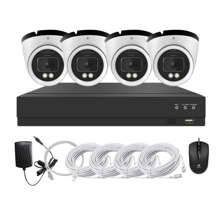 نظام كاميرا الأمن طقم CCTV 4 قنوات IP كاميرا نظام NVR شبكة 8MP نظام أمان الكاميرا الخارجية #5