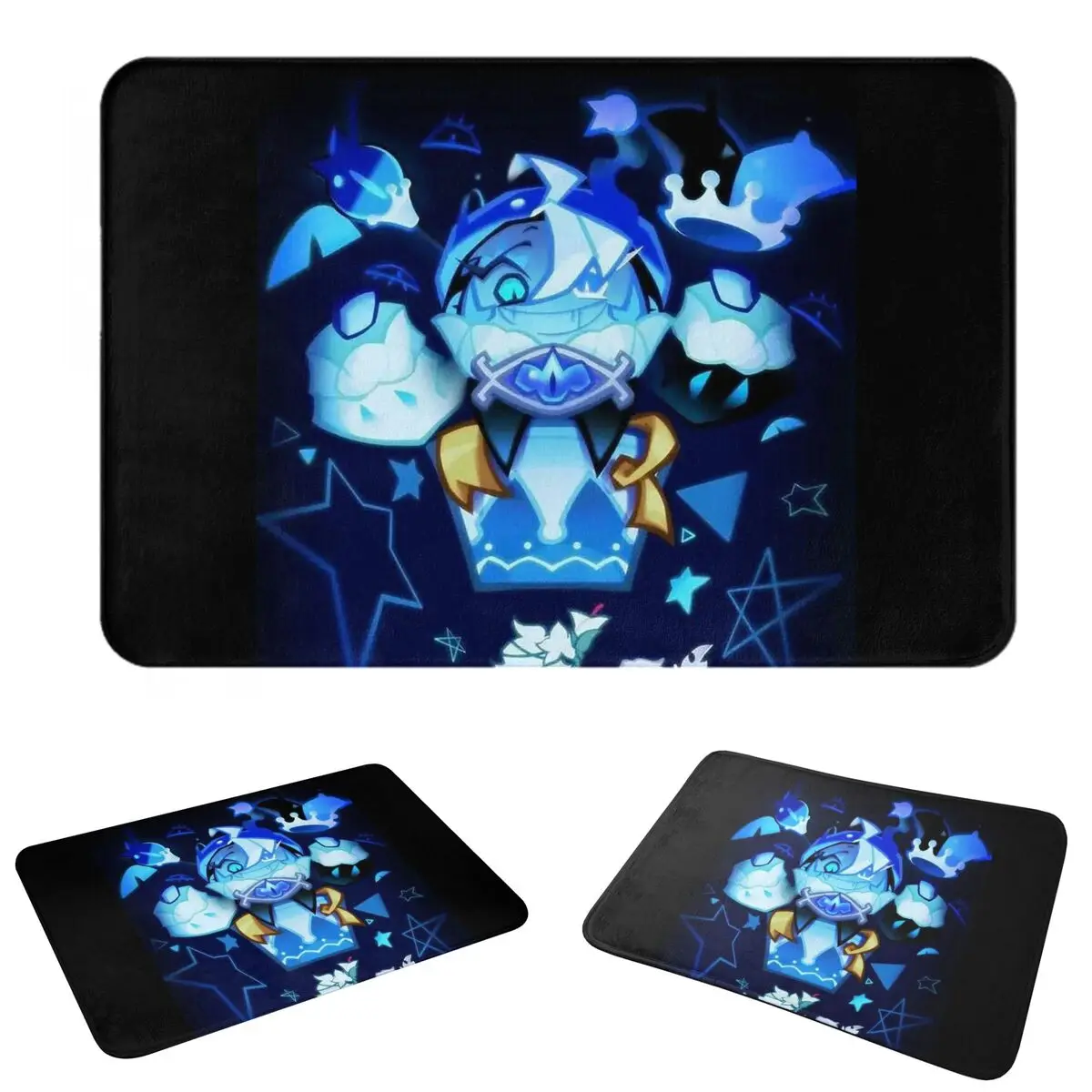 Shadow Milk Cookie Run Kingdom Cartoon Anime Anti-slip Doormat Floor Mat Antiwear Carpet Rug for Kitchen Entrance Home Bedroom