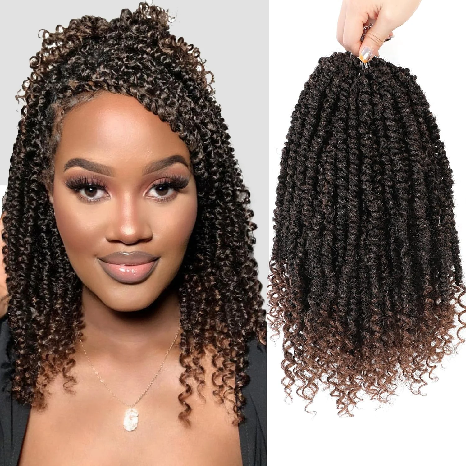 Paixão torção crochê cabelo pré torcido paixão torção cabelo boêmio pré-loop tranças de crochê sintético