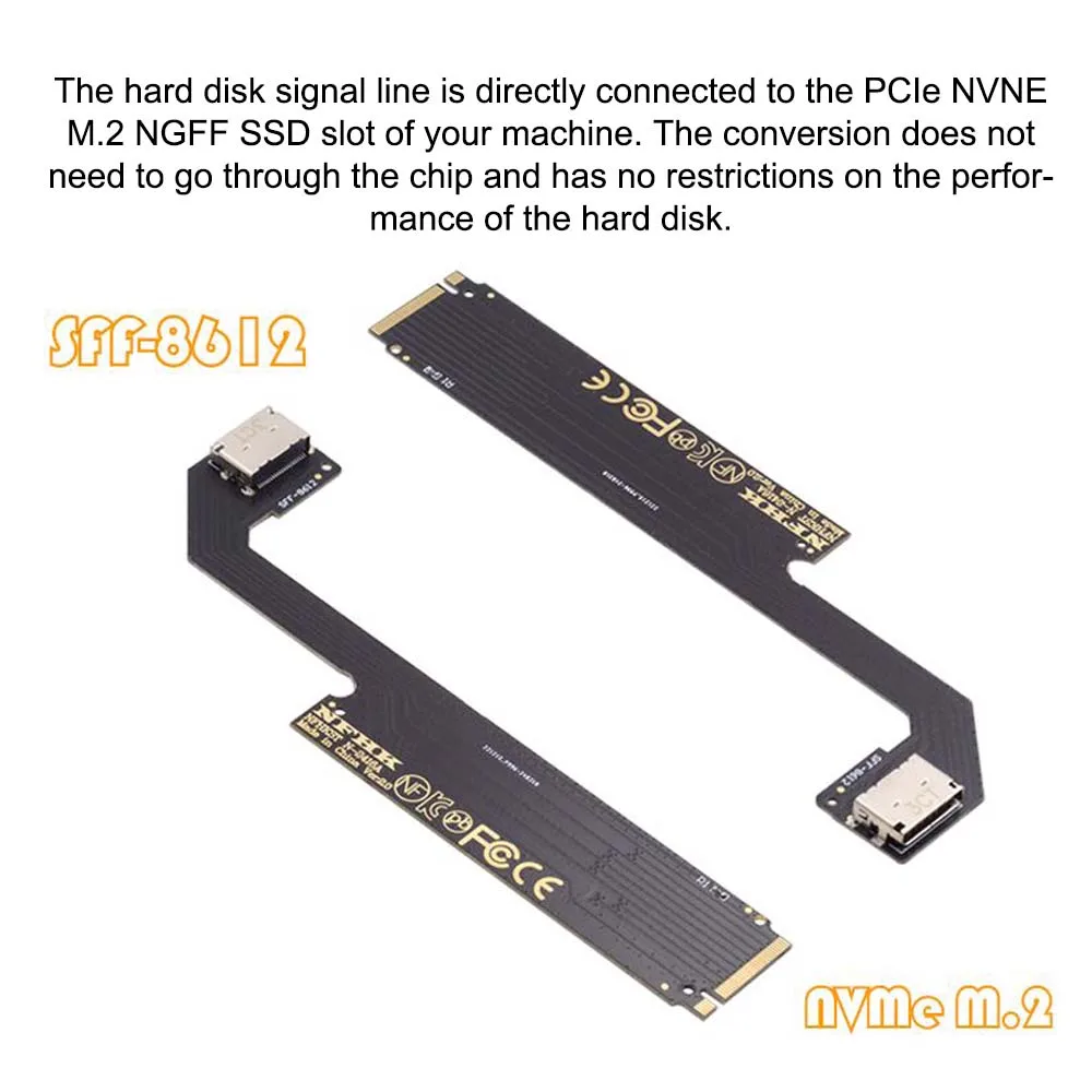 NVME PCIe Support AMD ThinkBook 16+14+ M.2 To Oculink SFF-8612 External Graphics Card Adapter,CSPS CRPS Power Graphics Card Dock