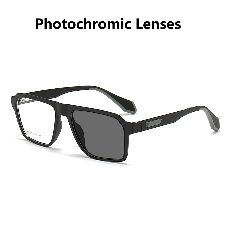 Optische Bril Op Sterkte Fotochromisch Grijs Lense Brillen Mode Retro Ultralicht Tr90 Bril Optisch Receptframe