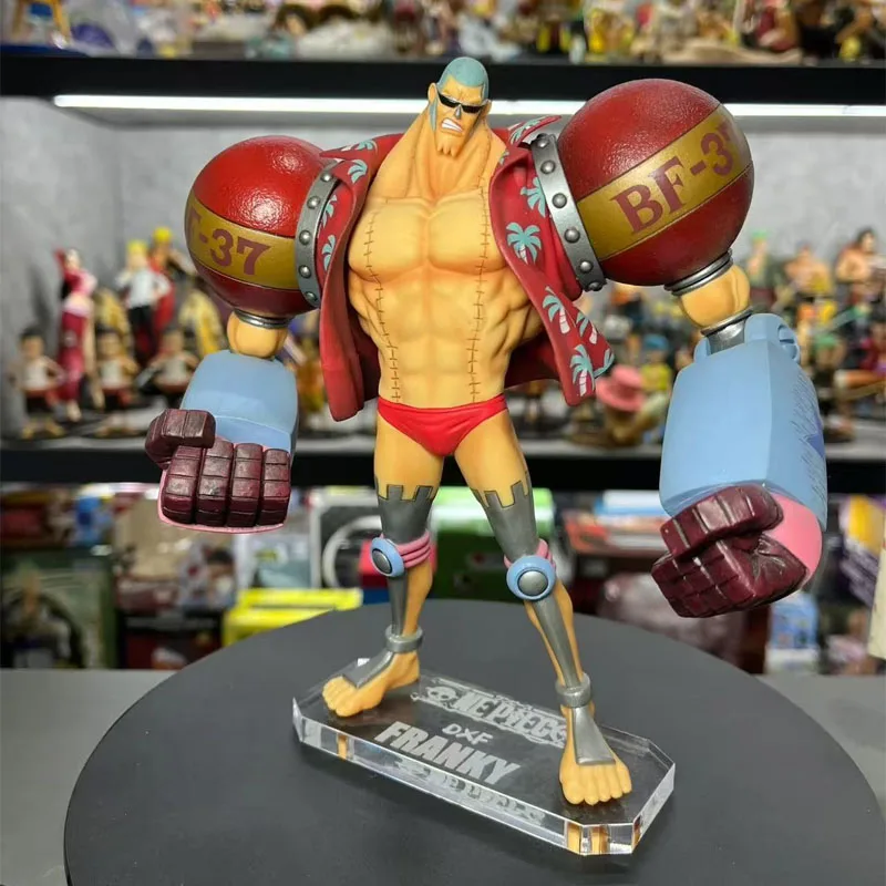 Figura de Anime de una pieza de 18cm, figuras de acción Gk Franky, doble cabeza intercambiable, adornos coleccionables de Pvc, decoración, juguete para regalo 